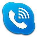Skype Phone Alt Blue Icon 128x128 png